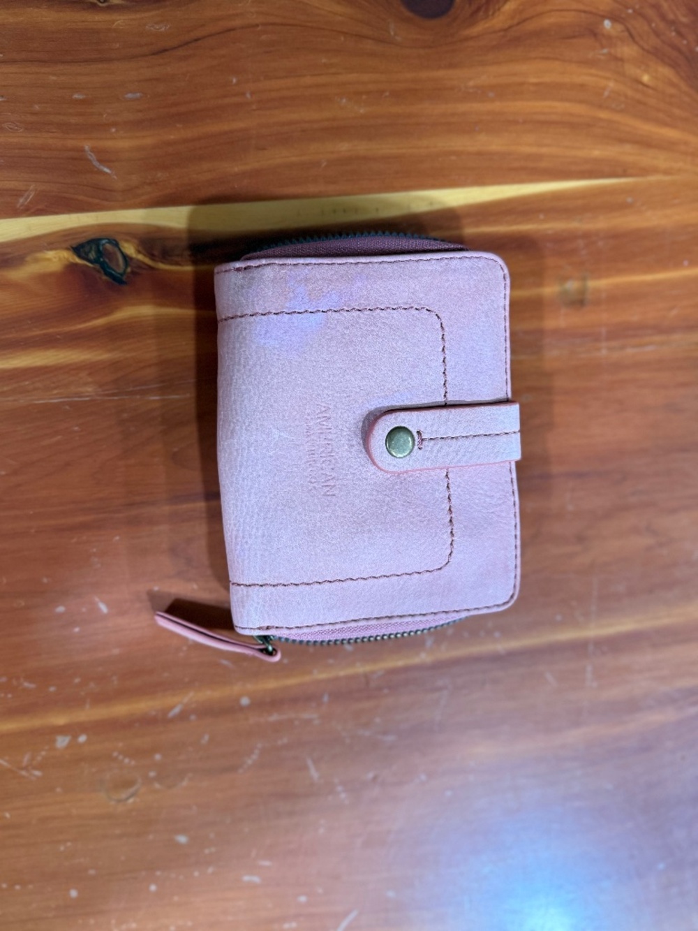 American Leather Co distressed wallet NWT (blemished)